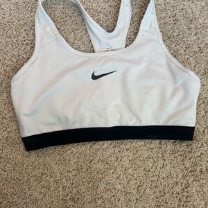 White Nike Sports Bra Size Large